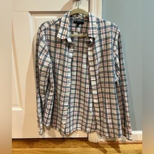 Banana republic linen blend button down